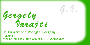 gergely varajti business card